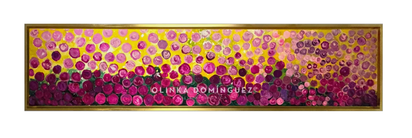 Obra de la colección Flowers de Olinka Domínguez