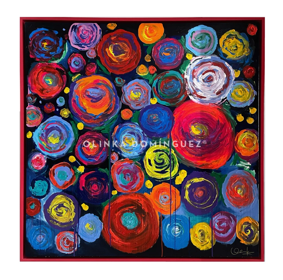 Obra de la colección Flowers de Olinka Domínguez