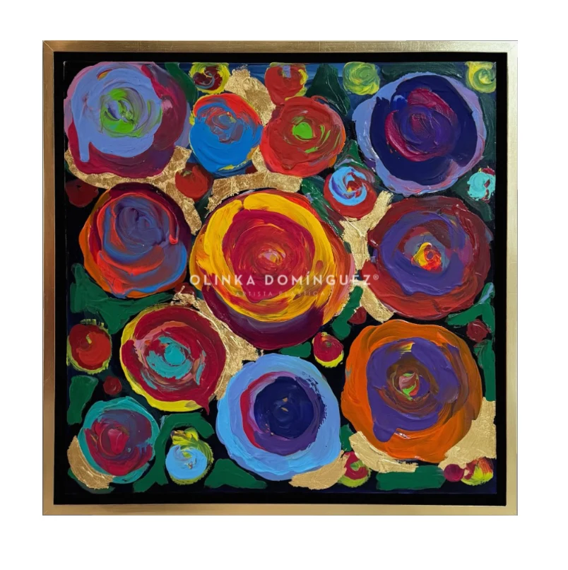 Obra de la colección Flowers de Olinka Domínguez