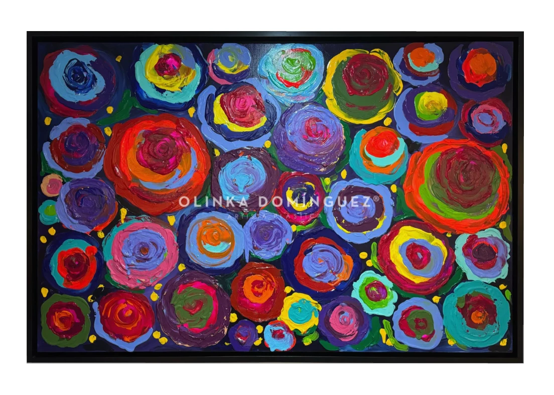 Obra de la colección Flowers de Olinka Domínguez