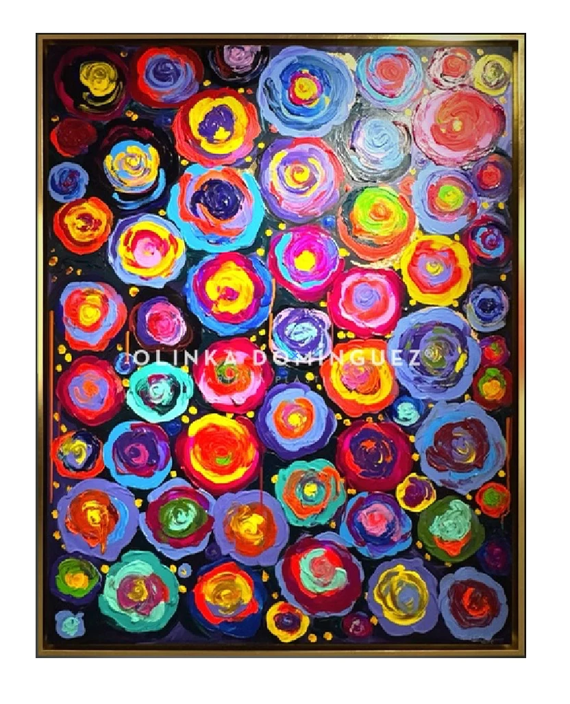 Obra de la colección Flowers de Olinka Domínguez